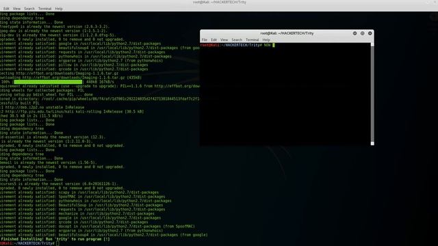 KALI LINUX TOOL - TRITY FRAMEWORK смотреть онлайн