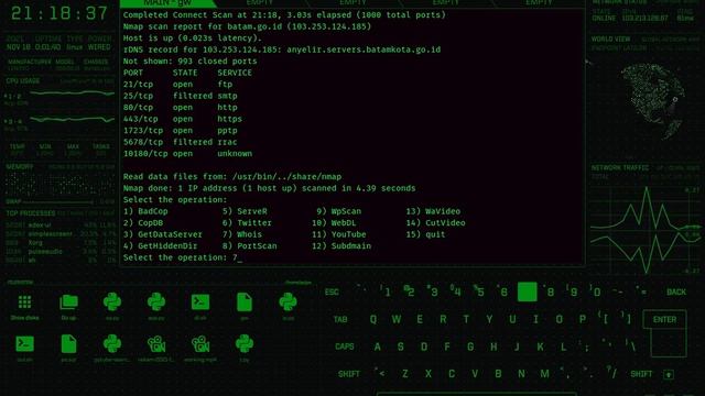 SciFi Linux Terminal (CLI) Like Hacker On Movie смотреть онлайн