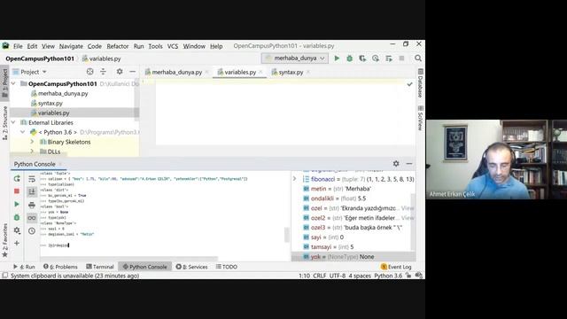 Python Programlamaya Giriş 1/3 (Ahmet Erkan Çelik) смотреть онлайн
