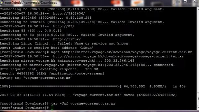 Voyage Linux v0.10.0 install смотреть онлайн