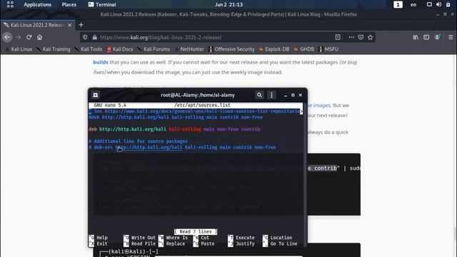تحديث كالي لينكس Kali Linux وحل مشكلة ملف sources.list смотреть онлайн