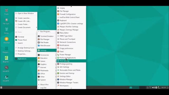 Manjaro 16.08-pre5 XFCE смотреть онлайн