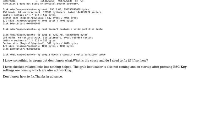 GPT (GUID Partition Table) detected on '/dev/sda'! The util fdisk doesn't support GPT. Use GNU... смотреть онлайн