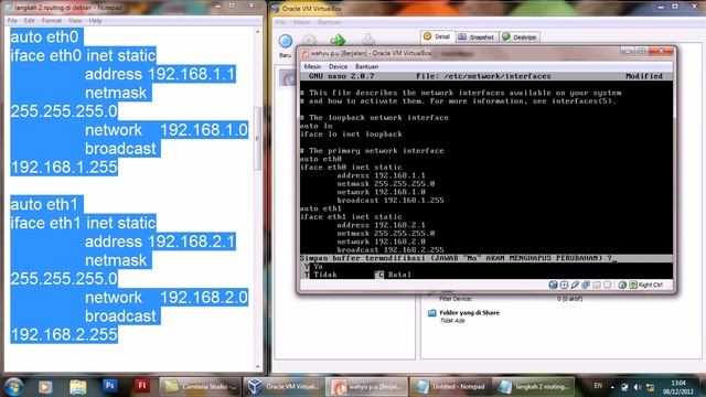 Tutorial Konfigurasi Routing pada Linux Debian смотреть онлайн