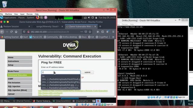 Weevely hacking DVWA смотреть онлайн