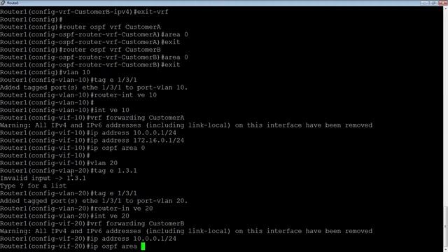 CONFIGURING MULTI-VRF смотреть онлайн