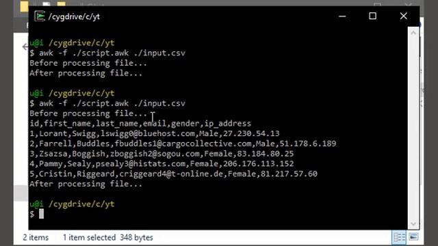 Tecq Mate | Bash/Shell AWK process .csv file смотреть онлайн