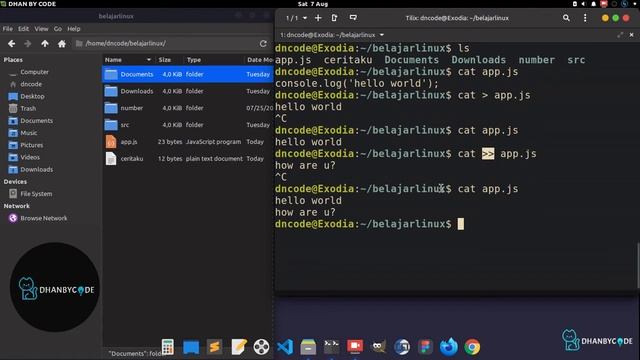 Perintah Dasar Linux | Perintah Linux #16 - CAT PART II смотреть онлайн