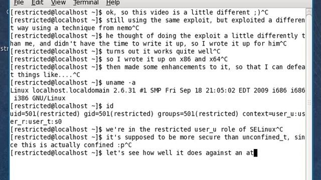 Linux 2.6.31 perf_counter x86/x64 Local Root Exploit with SELinux user_u defeat and disabling смотреть онлайн