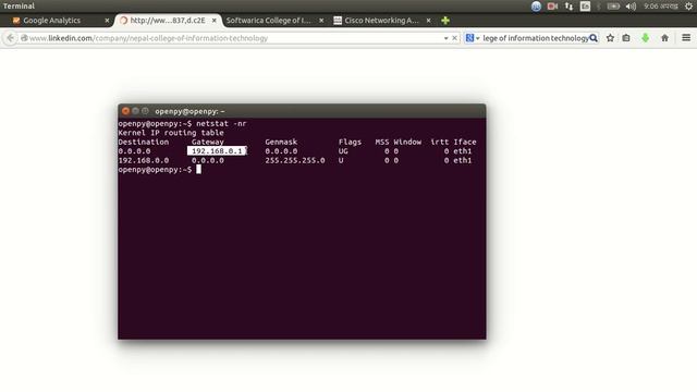 how to see routing table in Linux(interpreting routing tables) смотреть онлайн