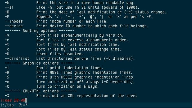 tree, list contents of directories in a tree-like format смотреть онлайн