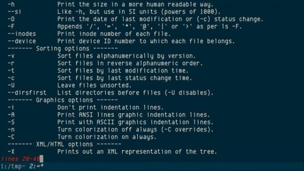 tree, list contents of directories in a tree-like format