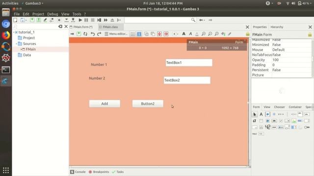 Gambas 3 Tutorial 1 : To Make Simple Calculator смотреть онлайн