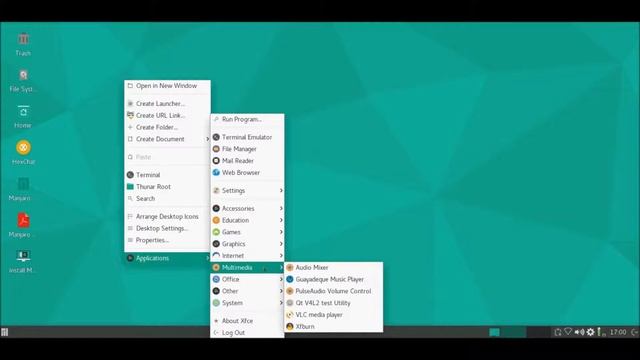 Manjaro 16.10 XFCE смотреть онлайн