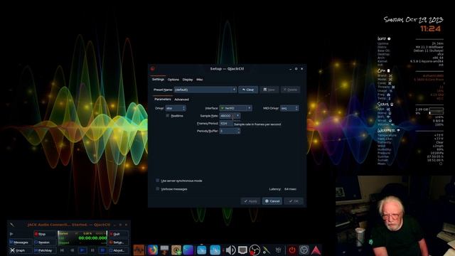 Old Mans Misadventures in Linux / jack system. In AVLinux_MX21.3 смотреть онлайн