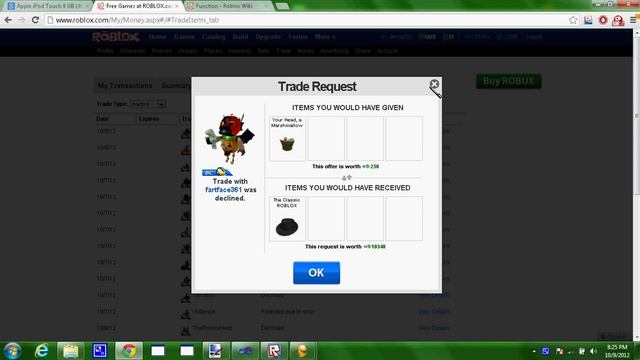 ROBLOX: Amazing Trade Fail - Class Fedora for Your Head a Marshmallow смотреть онлайн