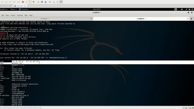 WHOIS NO LINUX смотреть онлайн