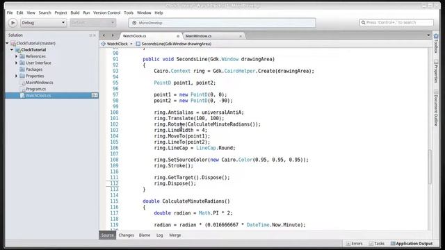 C# Create a Watch Clock in MonoDevelop - Part 4 смотреть онлайн