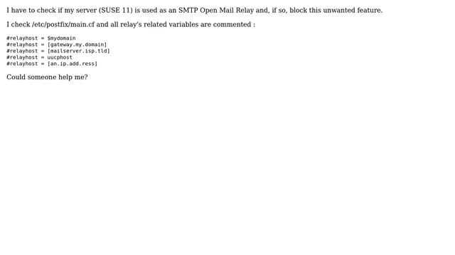 SMTP Open Mail Relay vulnerability смотреть онлайн