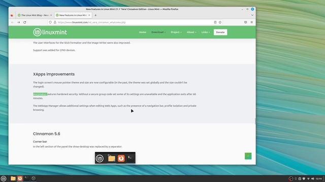 Linux Mint 21.1 Vera revisado de cambios смотреть онлайн