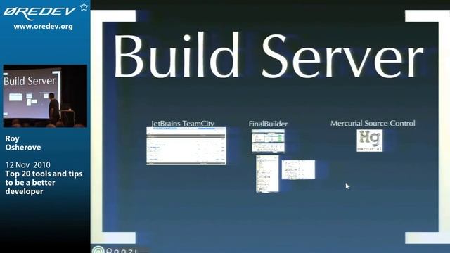 App Deployment and Automation - 20 tools and tips by Roy Osherove смотреть онлайн