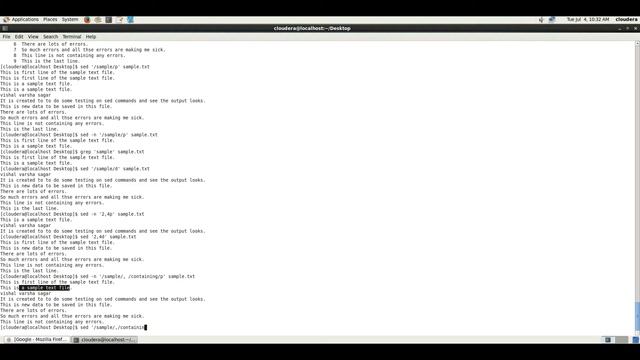 Sed - Unix Shell Scripting tutorial смотреть онлайн