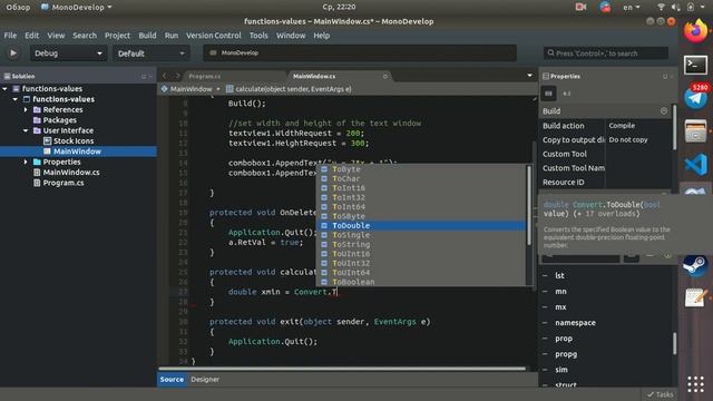 How to use component "Text View", c#, gtk, MonoDevelop смотреть онлайн