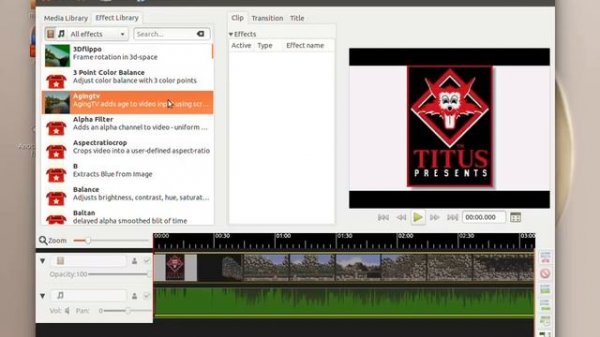 Pitivi 0.93 Video Editor on Ubuntu linux
