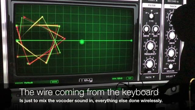 Yamaha BT01- Bluetooth Midi Adapter test with Moog Animoog Synth iOS app, Roland VP03 Vocoder смотреть онлайн