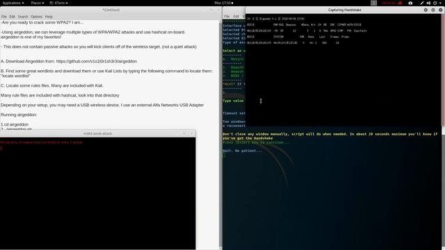 WiFi Hacking with Airgeddon and Hashcat смотреть онлайн