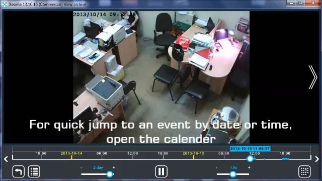 Xeoma Video Surveillance Software: New Archive Interface смотреть онлайн