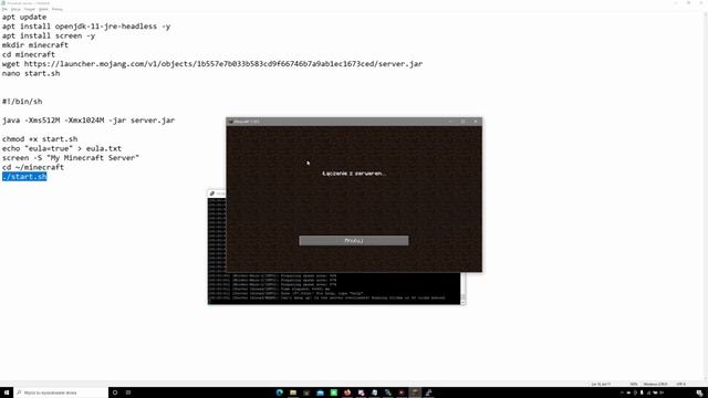 Jak zrobić serwer Minecraft na VPS? - Debian 10 смотреть онлайн