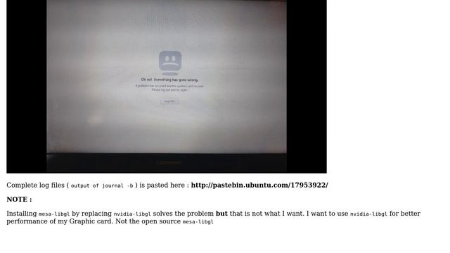 Unix & Linux: Arch+GNOME : Oh no! something has gone wrong смотреть онлайн