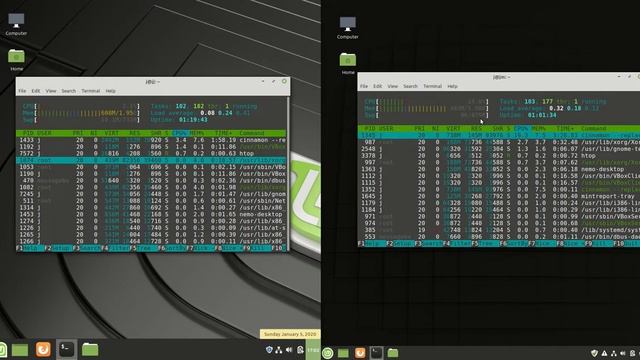 Linux Mint 19.2 vs 19.3 RAM/H/WARE Compare смотреть онлайн