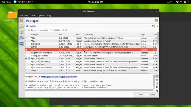 29 Fedora22 workstation using Yumex software manager استخدام يومكس смотреть онлайн