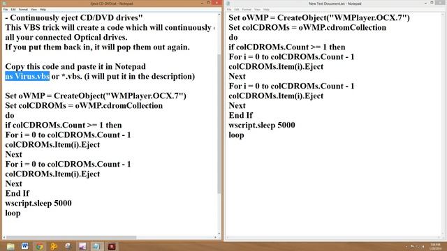 CD-Rom eject trick , How to eject Cd-Rom from notepad смотреть онлайн