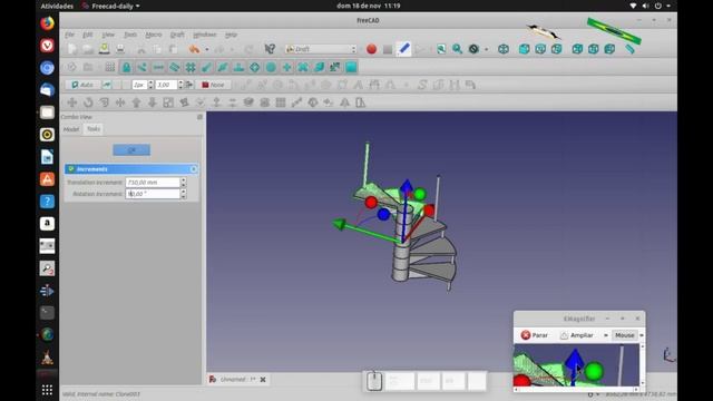 FREECAD #88 - SPIRAL STAIRCASE смотреть онлайн