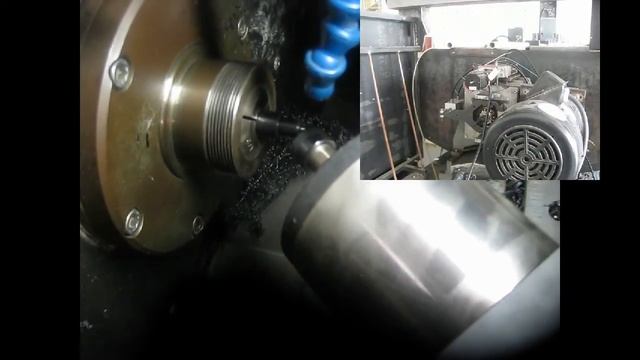 DIY CNC Lathe with live tooling controlled by Linuxcnc смотреть онлайн