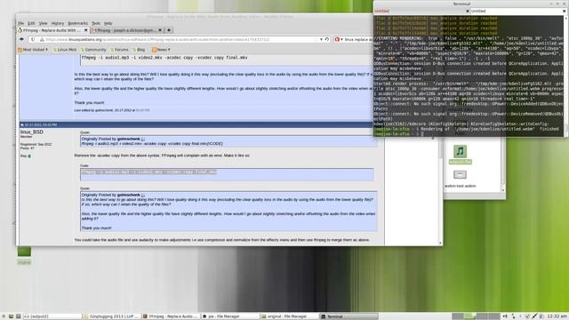 Clean Audio in a video using only Audacity and FFMPEG смотреть онлайн