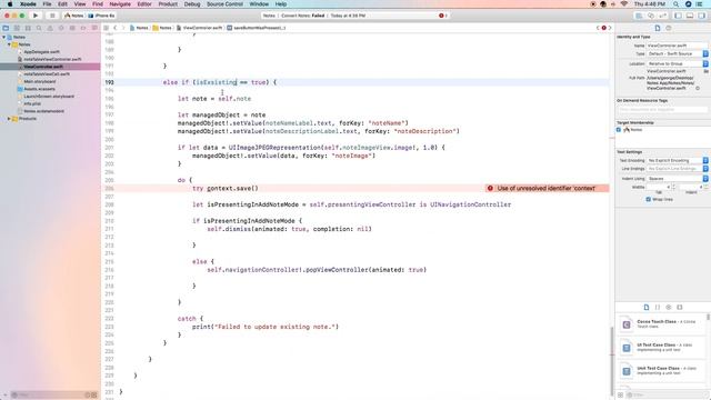 Xcode iOS Swift Course - Create a Full Note-Taking App - Part 6.2 - Note ViewController Setup смотреть онлайн