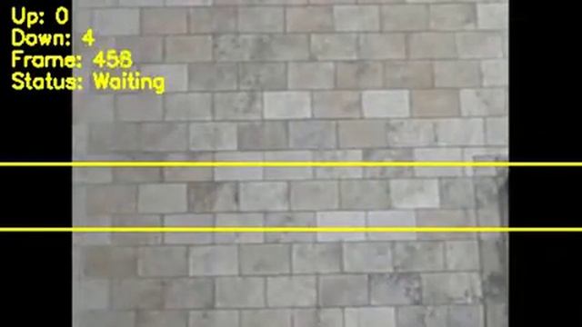People Counting Demo #1 using OpenCV CSRT Tracker algorithm @ubuntu смотреть онлайн