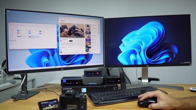 Controlling 4 Computers & 2 DISPLAYS, 1 Keyboard & Mouse | KVM 4K TESmart 4x2 смотреть онлайн