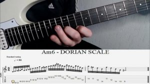 Мелодическая линия в стиле фьюжн Ам   дорийский