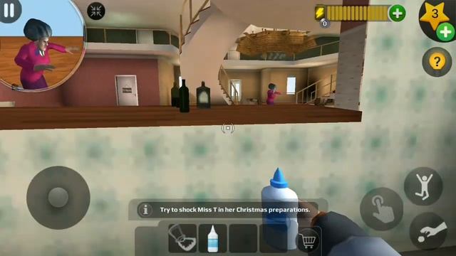 Scary Teacher 3D Version 5.28 | Gingerbread-ifier On Fire Prank