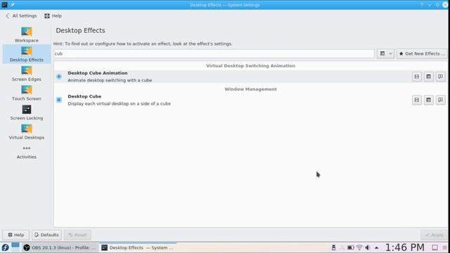 How to set up 3D Cube Desktop Effect in Fedora KDE смотреть онлайн