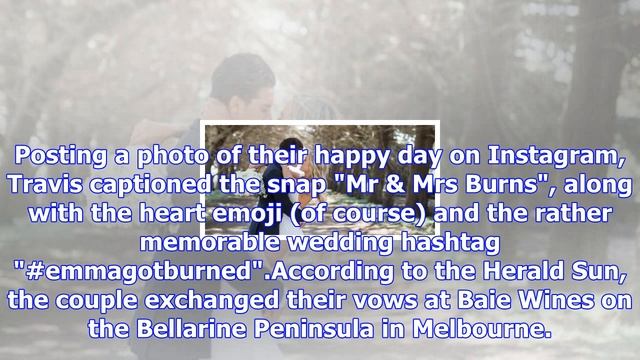 Neighbours' travis burns marries co-star emma lane смотреть онлайн