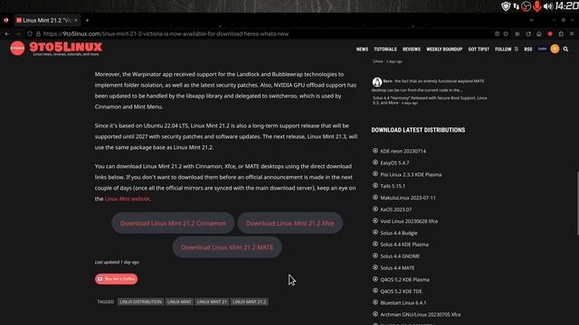 Linux Mint Vicky Out of Beta смотреть онлайн