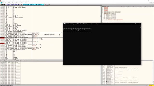 Reverse Engineering a crackme file using OllyDbg IDA смотреть онлайн