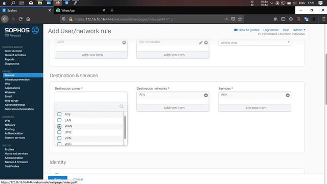 Accept Rule : Bypass Admin User - Sophos XG Firewall смотреть онлайн