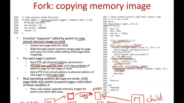 Operating Systems Lecture 28: Memory management of user processes in xv6 смотреть онлайн
